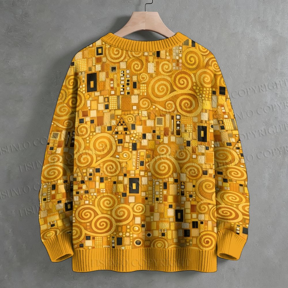 Klimt Art Crew Neck Sweater