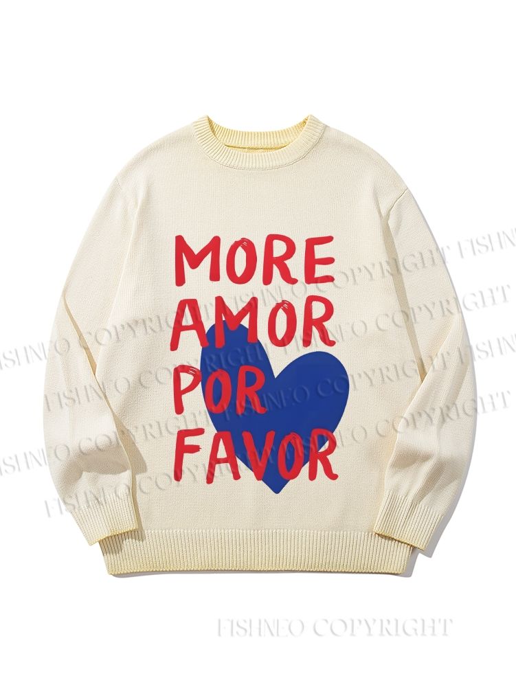 Unisex More Amor Por Favor Gradient Casual sweater