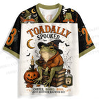 Halloween Frog Wizard Jersey Shirts