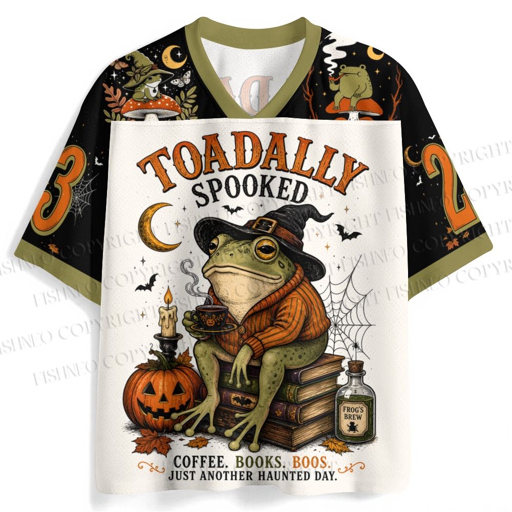 Halloween Frog Wizard Jersey Shirts