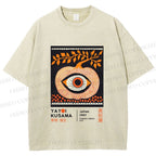 Unisex Yayoi Kusama Halloween Pumpkin Printed Washed Tee