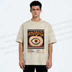 Unisex Yayoi Kusama Halloween Pumpkin Printed Washed Tee