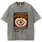 Unisex Yayoi Kusama Halloween Pumpkin Printed Washed Tee