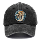 Dragon Zodiac Sign Washed Cap