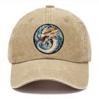 Dragon Zodiac Sign Washed Cap