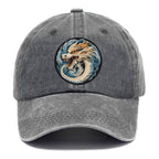 Dragon Zodiac Sign Washed Cap