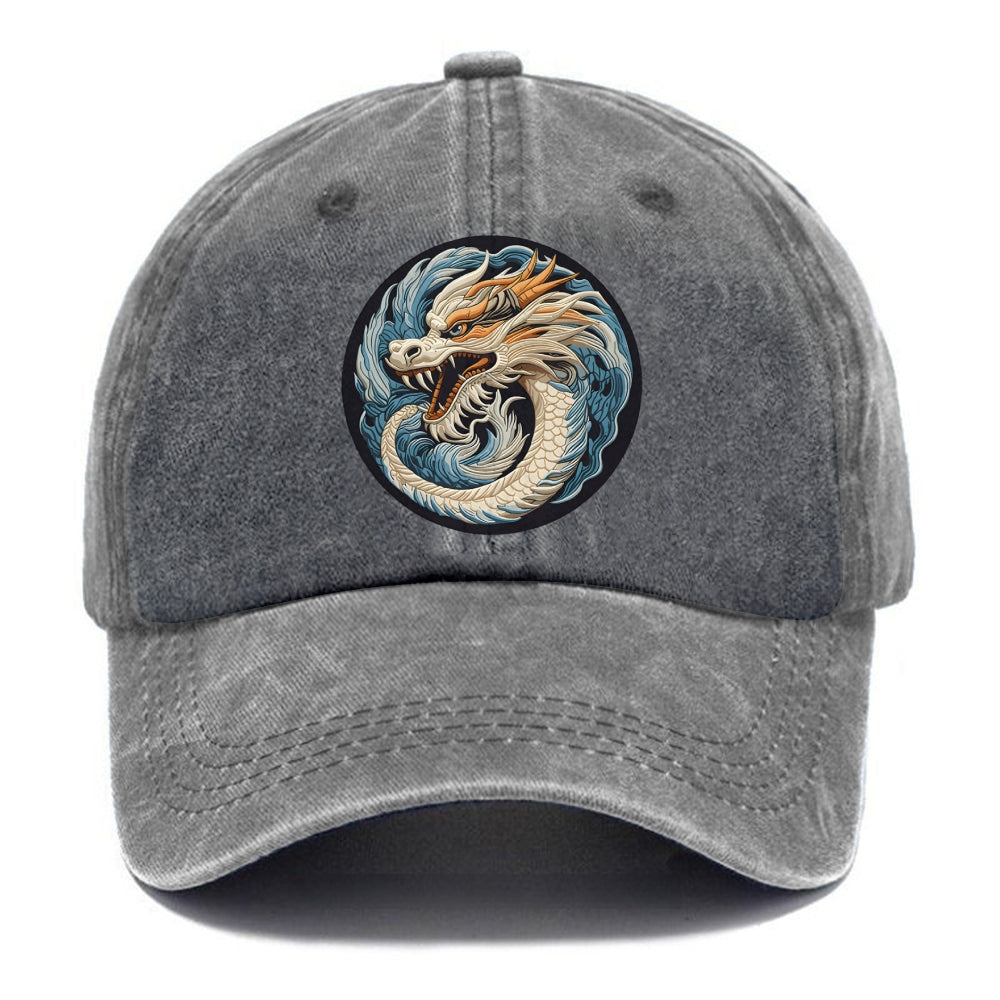 Dragon Zodiac Sign Washed Cap