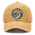 Dragon Zodiac Sign Washed Cap