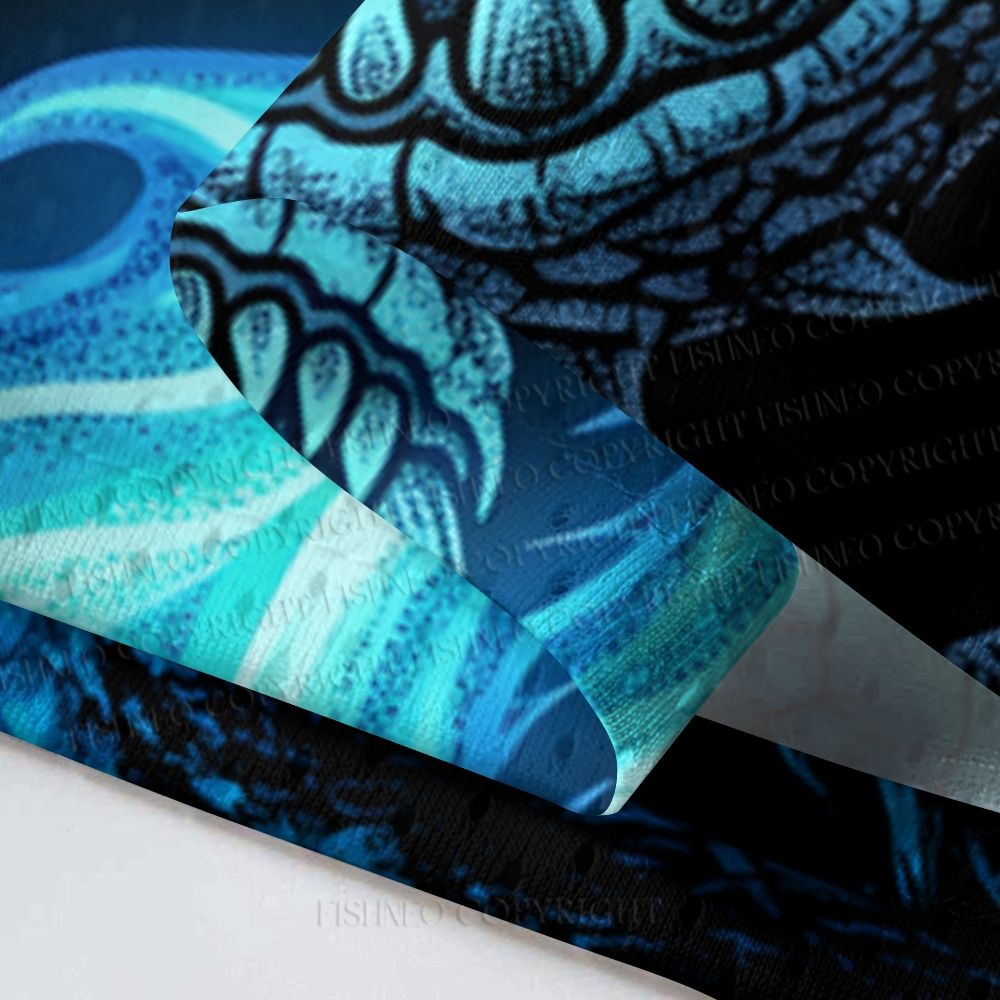Blue Flame in Dragon Mouth Jersey Shirts