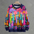 Yayoi Kusama Cats With Dots Crew Neck Sweater