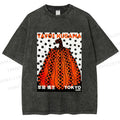 Unisex Yayoi Kusama Pumpkin Printed Washed Tee