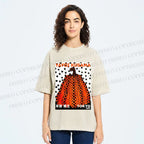 Unisex Yayoi Kusama Pumpkin Printed Washed Tee