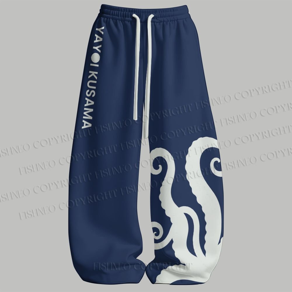 Yayoi Kusama Octopus Sleeveless Tank Top & Elasticated Trousers pants Two-Piece Streetwear Set