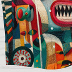 Abstract Geometric Unicorn Printed Hawaiian Shirt