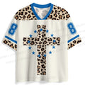 Leopard Print Cross With Stars Jersey Shirts