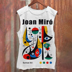Unisex Casual Joan Miró Abstract Art Printed Tank Top