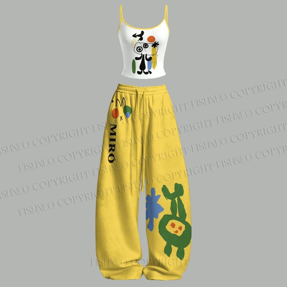 Joan Miró Dog Top & Elasticated Trousers Two-Piece Set