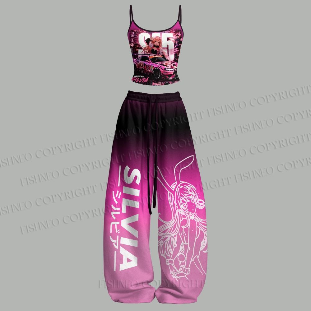 Nissan Silvia S15 Top & Elasticated Trousers Two-Piece Set