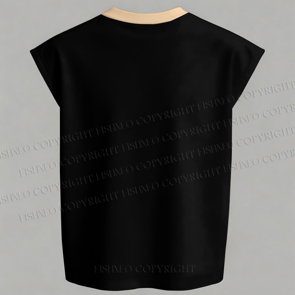Men's Kitsune Runner Sleeveless Tank Top & Elasticated Trousers pants Two-Piece Streetwear Set