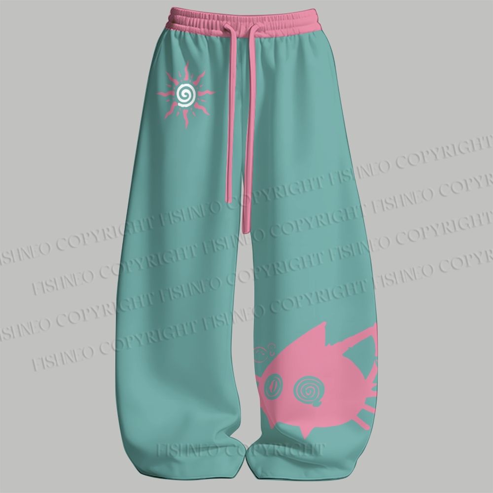 Men's Be Weird It's Cool Sleeveless Tank Top & Elasticated Trousers pants Two-Piece Streetwear Set