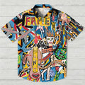 Jean-Michel Basquiat Style Doodle Hawaiian Shirt