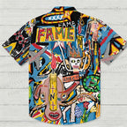 Jean-Michel Basquiat Style Doodle Hawaiian Shirt