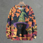 Wizard Cat Crew Neck Sweater
