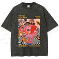 Unisex Yayoi Kusama Elephant Printed Washed Tee