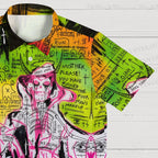 Jean-Michel Basquiat Style Doodle Hawaiian Shirt