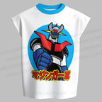 Men's Mazinger Z Sleeveless Tank Top & Elasticated Trousers pants Two-Piece Streetwear Set