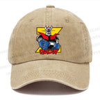 Unisex Vintage Mazinger Grendizer Casual Washed Cap