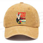 Unisex Vintage Astro Boy Casual Washed Cap