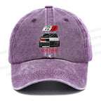 Unisex Vintage Initial D Casual Washed Cap