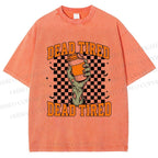 Unisex Dead Tired Printed Washed Tee