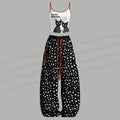 Yayoi Kusama Black Cat Top & Elasticated Trousers Two-Piece Set