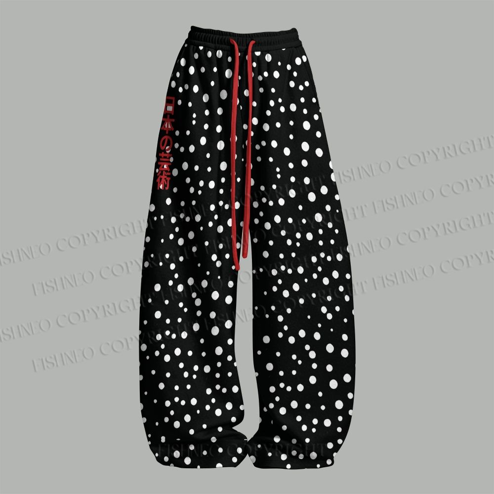 Yayoi Kusama Black Cat Top & Elasticated Trousers Two-Piece Set