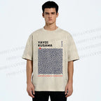 Unisex Yayoi Kusama Labyrinth Printed Washed Tee