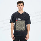 Unisex Yayoi Kusama Labyrinth Printed Washed Tee