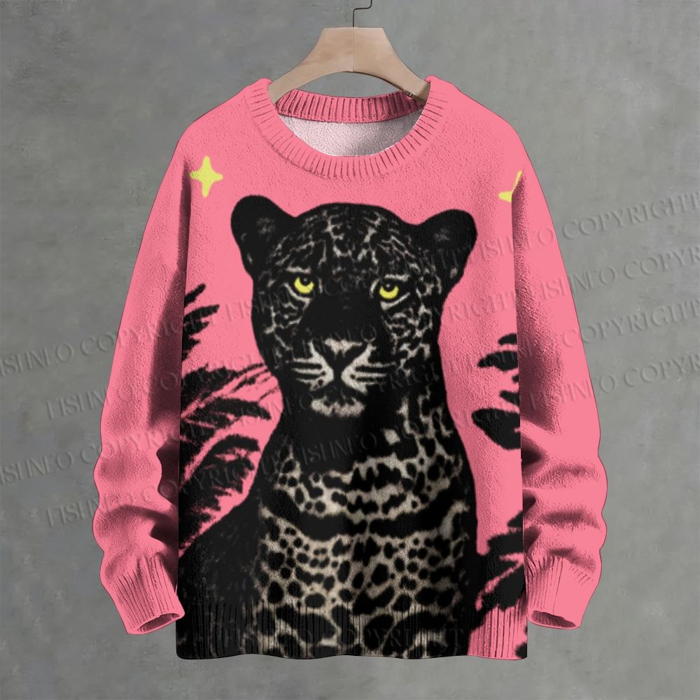 Black Panther Beyond Pink Syk Crew Neck Sweater