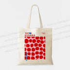 Yayoi Kusama Red Dots Canvas Tote Bag