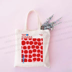 Yayoi Kusama Red Dots Canvas Tote Bag
