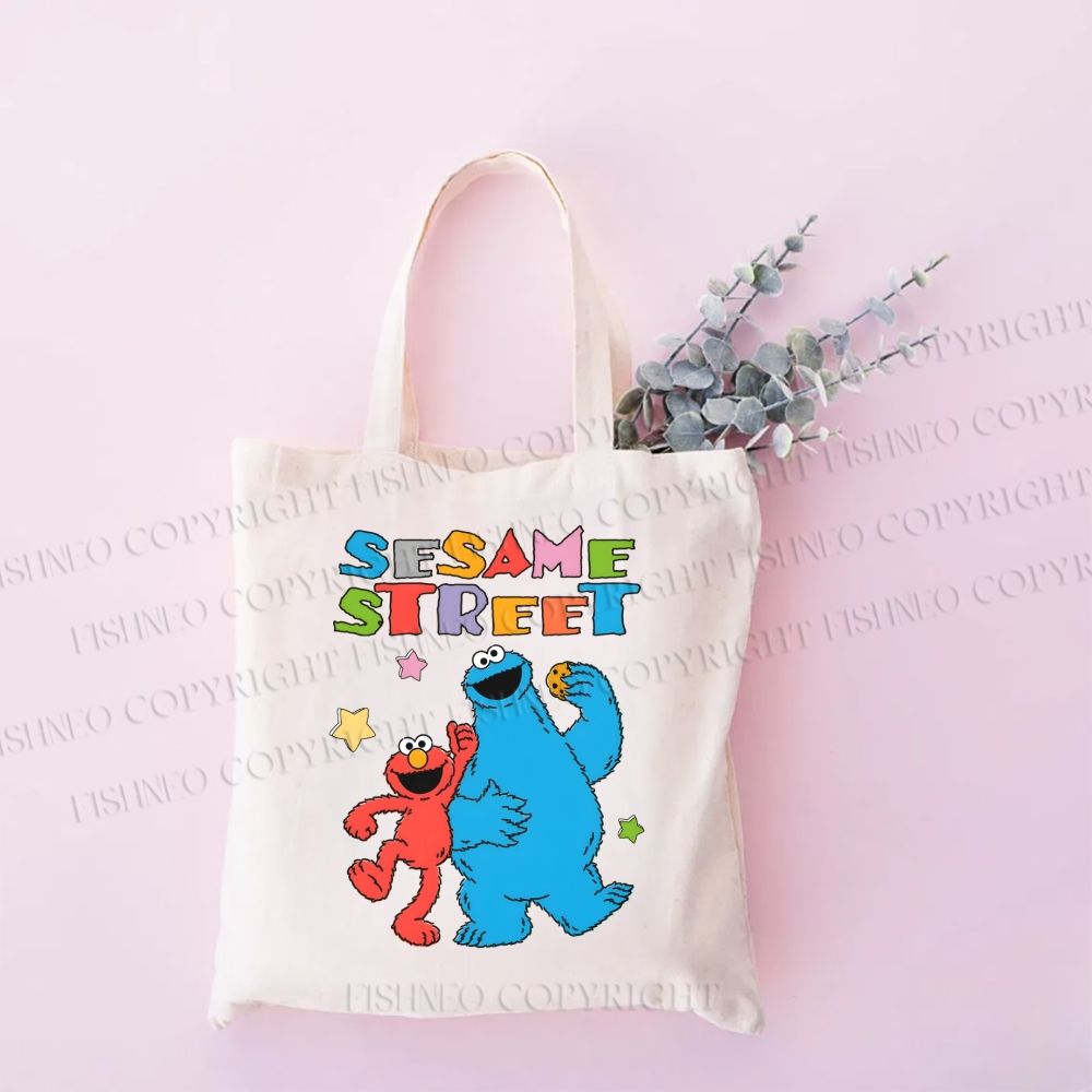 Sesame Street Canvas Tote Bag