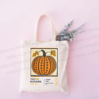 Yayoi Kusama Halloween Pumpkin Canvas Tote Bag