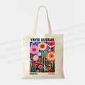Yayoi Kusama Flower Canvas Tote Bag
