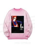 Unisex David Bowie Vintage Graffiti Gradient Casual sweater