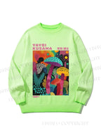Unisex Yayoi Kusama Multicolor Mushroom Gradient Casual sweater
