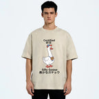 Certified Funny Silly Goose  Washed T-Shirt