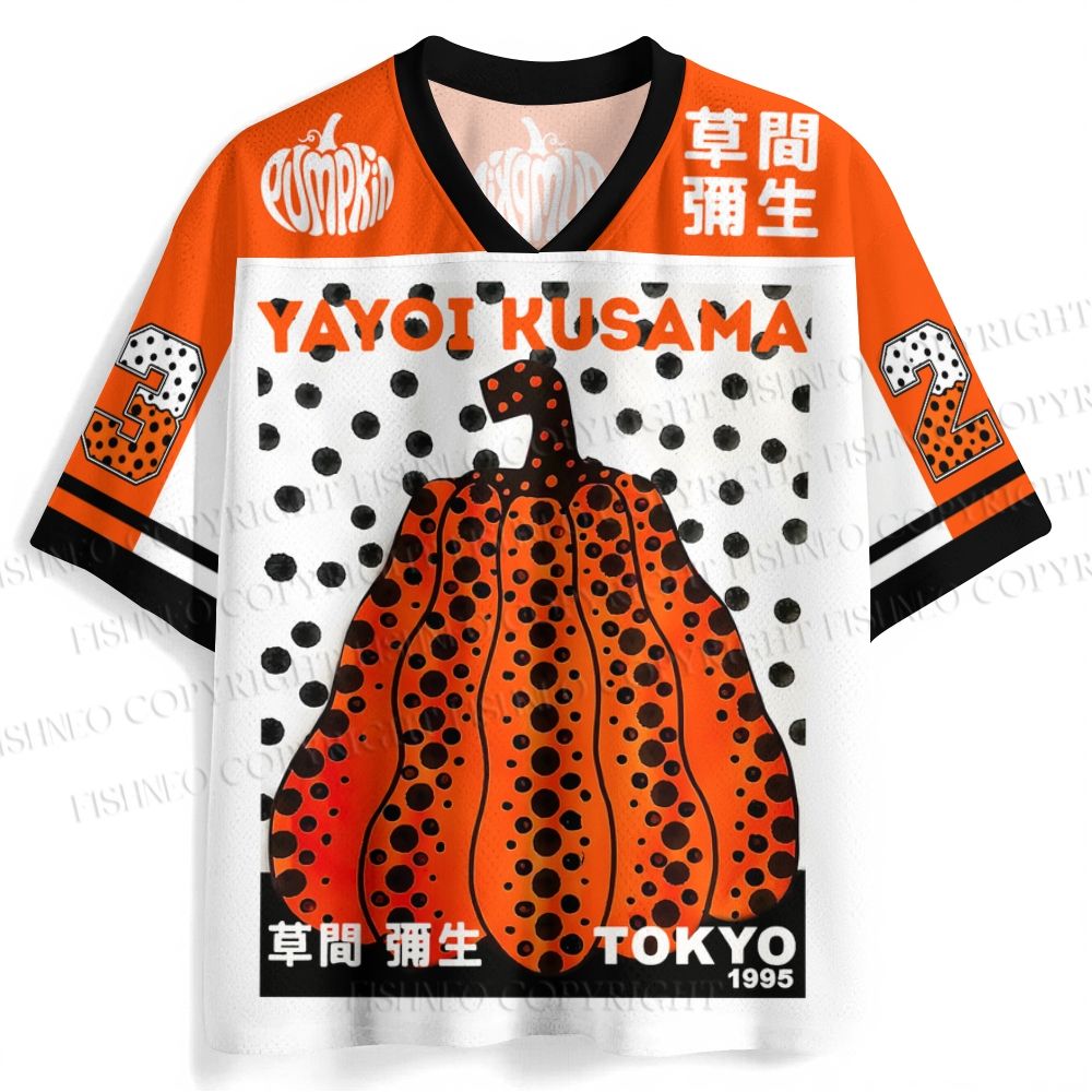Yayoi Kusama Pumpkin Jersey Shirts