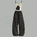 Yayoi Kusama Black Cat Top & Elasticated Trousers Two-Piece Set