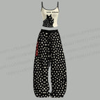 Yayoi Kusama Black Cat Top & Elasticated Trousers Two-Piece Set